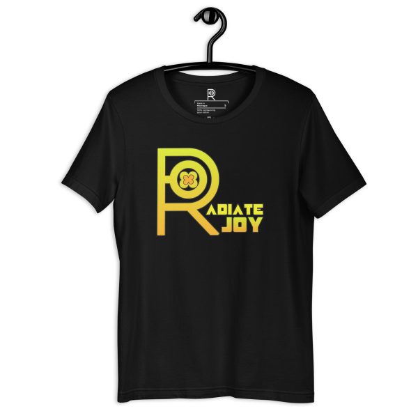 R - Radiate Joy Black Unisex T-shirt