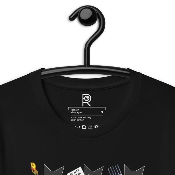 R - Resistance Kitties Resist Dark Style Unisex T-shirt - Image 18
