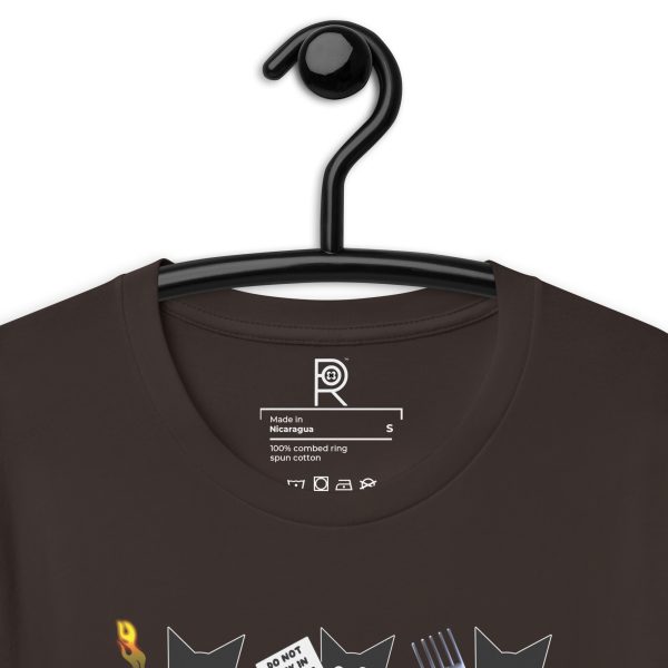 R - Resistance Kitties Resist Dark Style Unisex T-shirt - Image 30