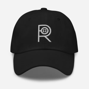 R - White And Black Classic Dad Hat