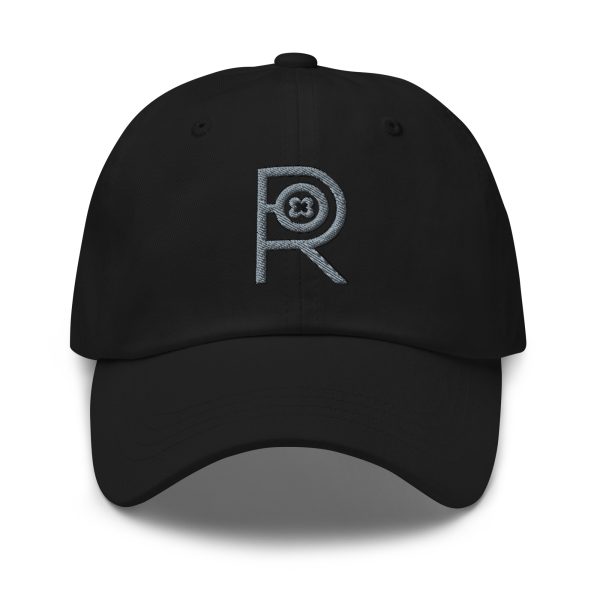 R - Grey And Black Classic Dad Hat