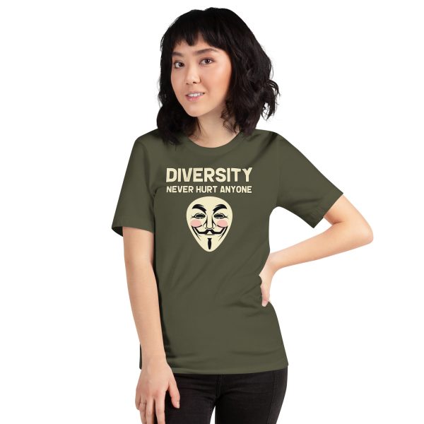 R - Diversity Never Hurt Anyone Dark Style 2 Unisex T-shirt - Image 23