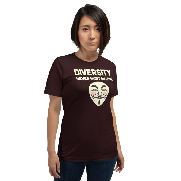 R - Diversity Never Hurt Anyone Dark Style 2 Unisex T-shirt - Image 7
