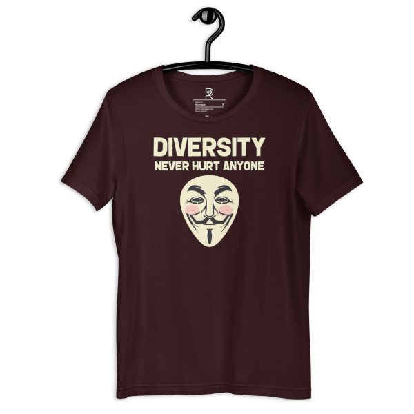 R - Diversity Never Hurt Anyone Dark Style 2 Unisex T-shirt - Image 34