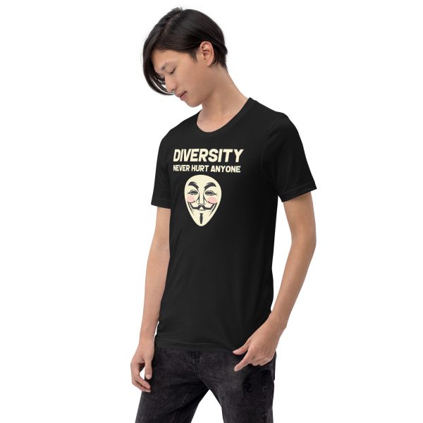 R - Diversity Never Hurt Anyone Dark Style 2 Unisex T-shirt - Image 5