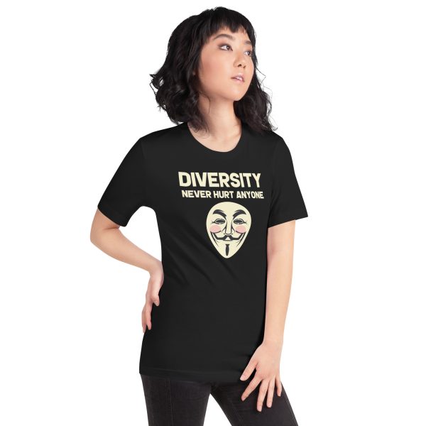 R - Diversity Never Hurt Anyone Dark Style 2 Unisex T-shirt - Image 4
