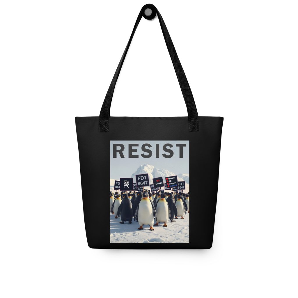R - Resist FDT No Tariffs MAGA Morons Are Governing America Black Tote Bag