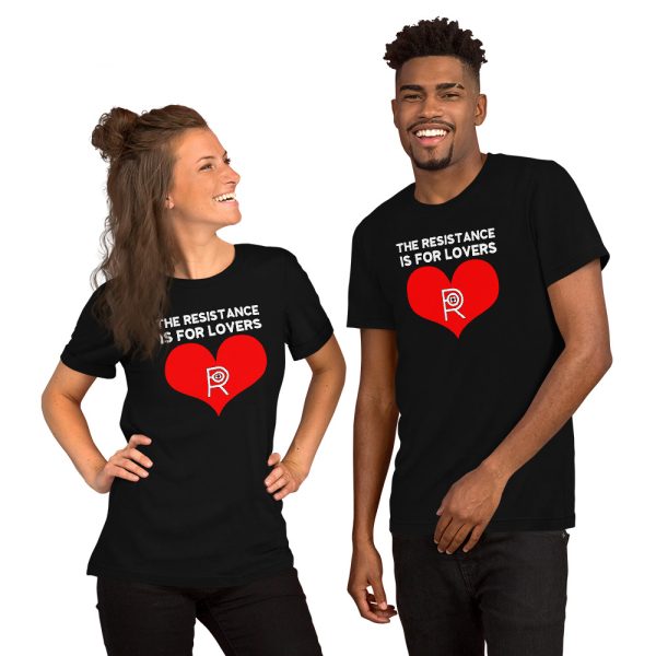 R - The Resistance Is For Lovers Dark Style Unisex T-shirt - Image 2