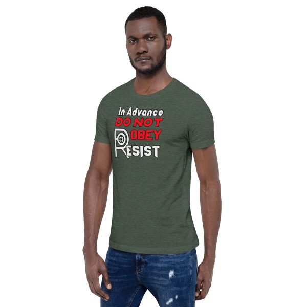 R - In Advance Do Not Obey Resist Dark Style Unisex T-shirt - Image 19