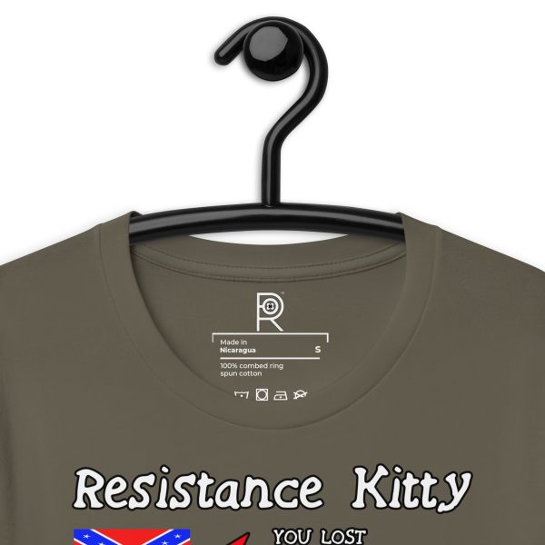 R - Resistance Kitty You Lost You Lost You're Next Dark Style Unisex T-shirt - Image 44