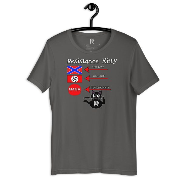 R - Resistance Kitty You Lost You Lost You're Next Dark Style Unisex T-shirt - Image 39