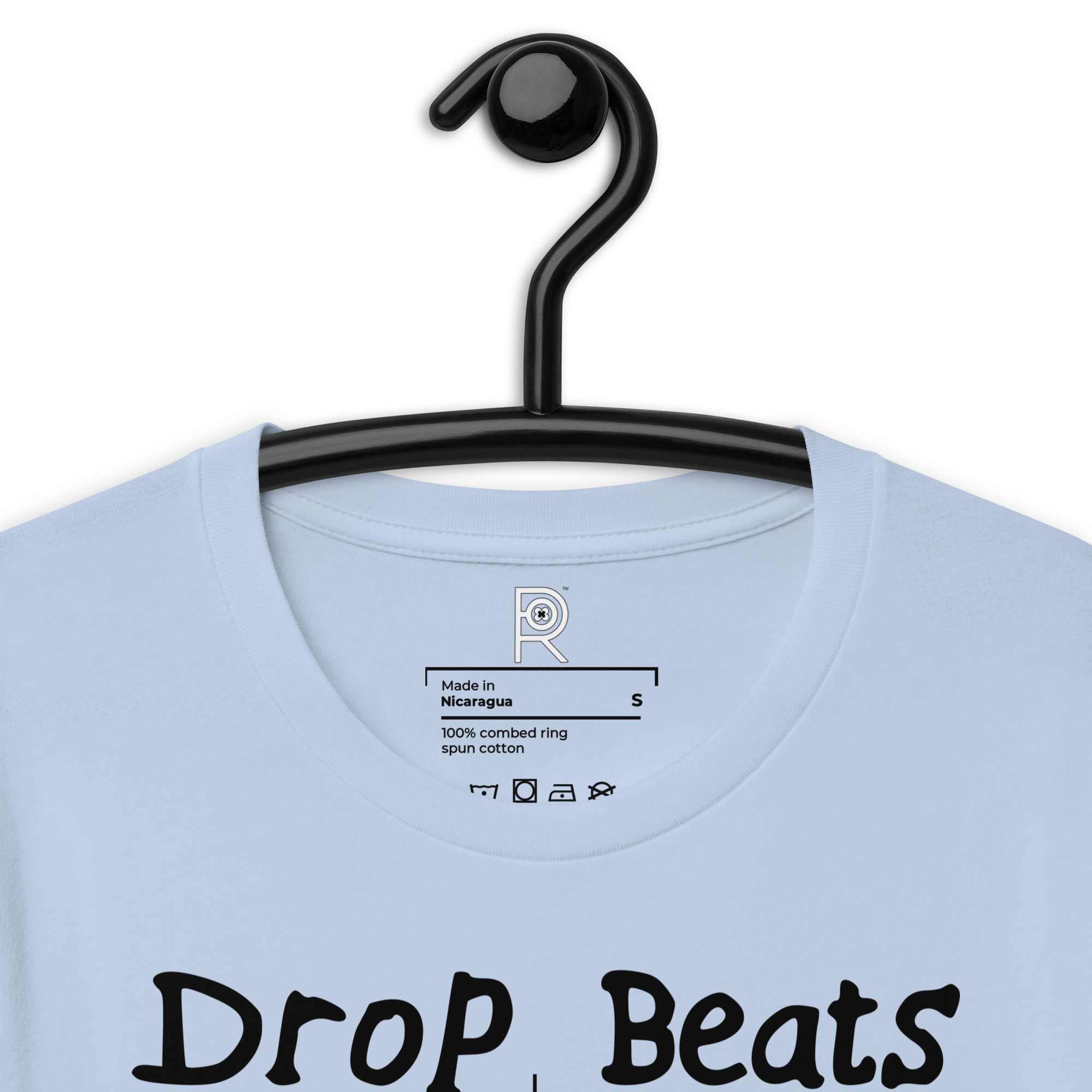 R - Drop Beats Not Bombs Light Style Unisex T-shirt - Image 18