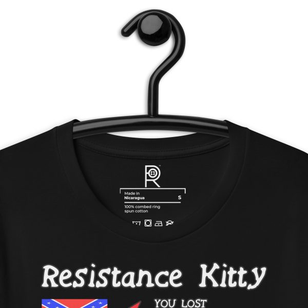 R - Resistance Kitty You Lost You Lost You're Next Dark Style Unisex T-shirt - Image 17