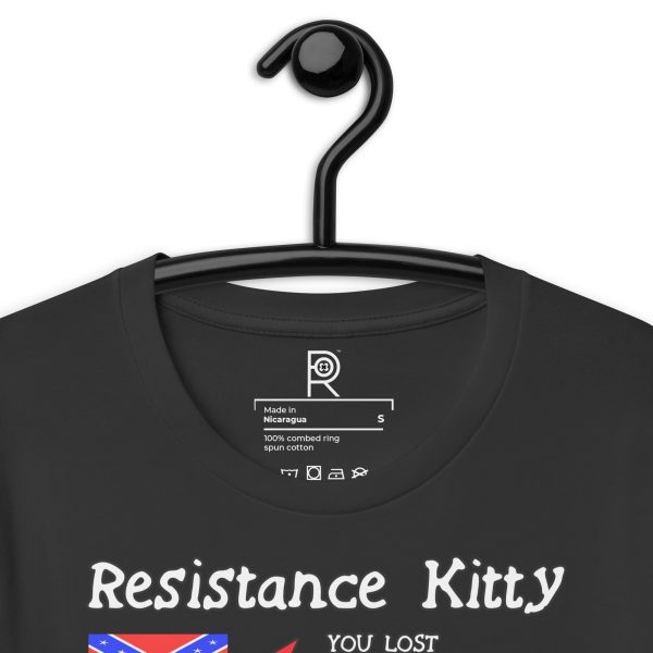 R - Resistance Kitty You Lost You Lost You're Next Dark Style Unisex T-shirt - Image 32