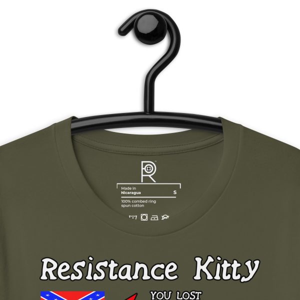 R - Resistance Kitty You Lost You Lost You're Next Dark Style Unisex T-shirt - Image 38
