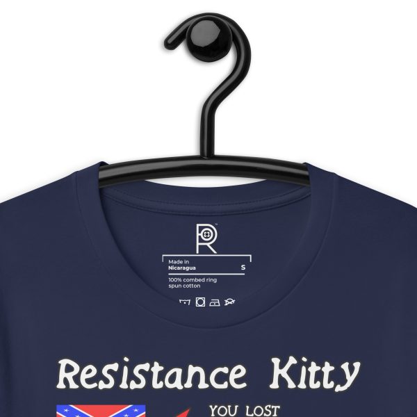 R - Resistance Kitty You Lost You Lost You're Next Dark Style Unisex T-shirt - Image 29
