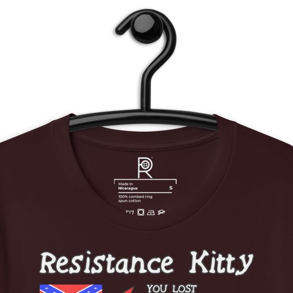 R - Resistance Kitty You Lost You Lost You're Next Dark Style Unisex T-shirt - Image 23
