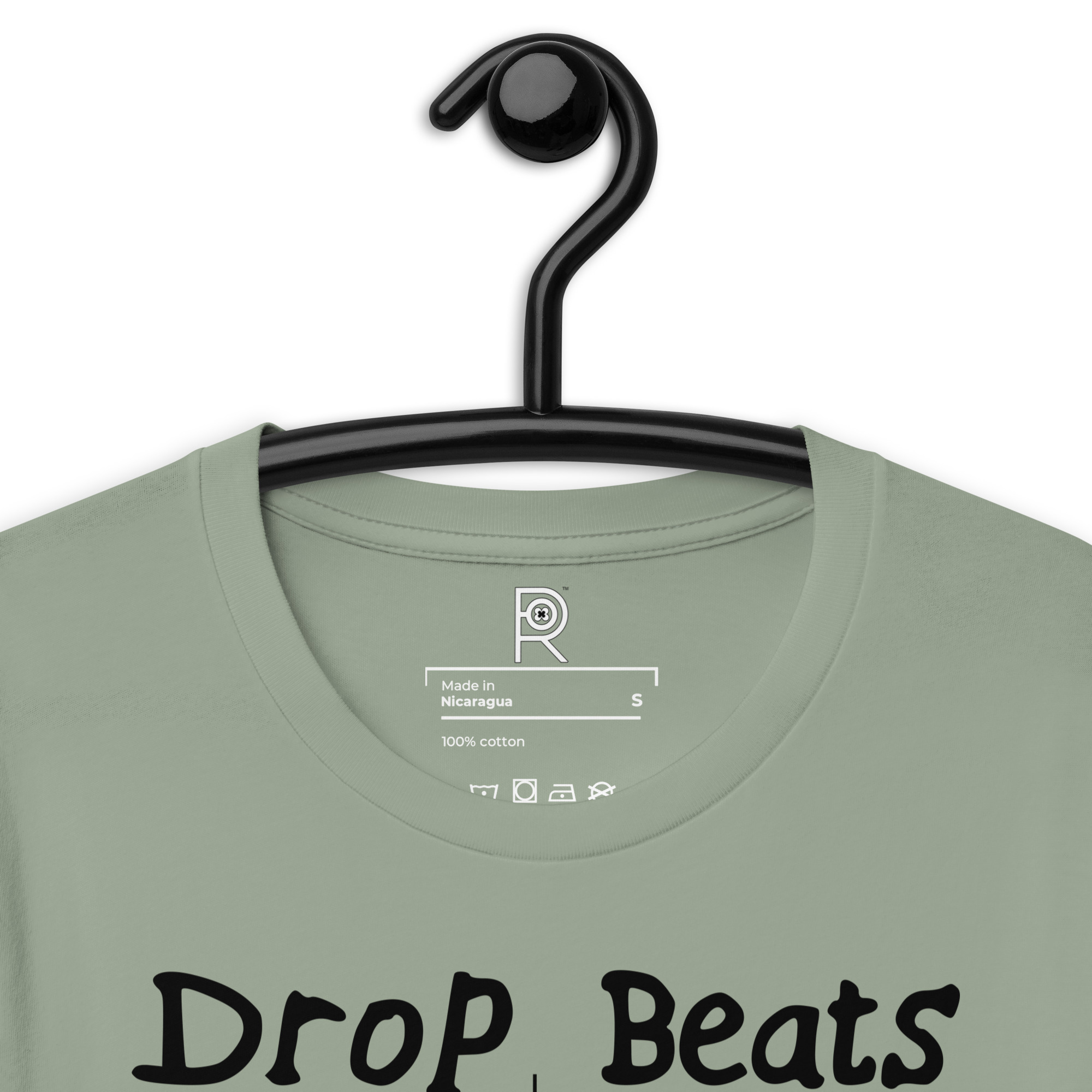 R - Drop Beats Not Bombs Light Style Unisex T-shirt - Image 12