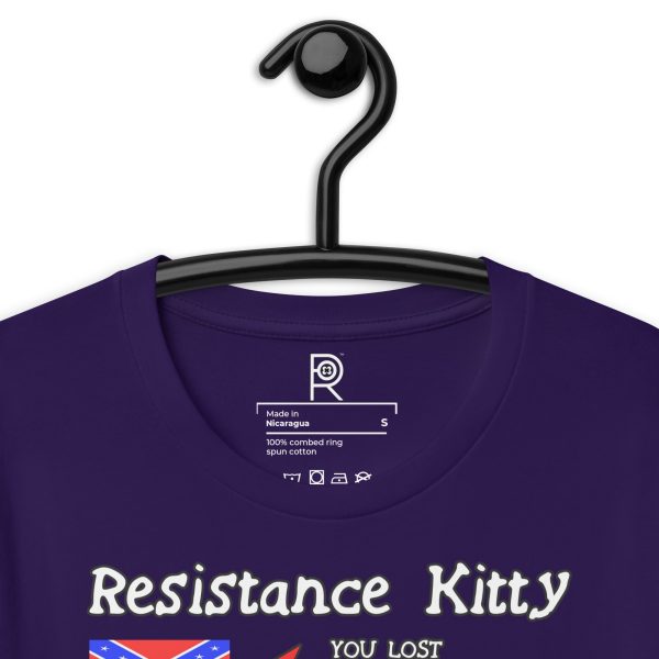 R - Resistance Kitty You Lost You Lost You're Next Dark Style Unisex T-shirt - Image 26