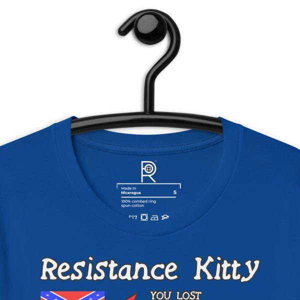 R - Resistance Kitty You Lost You Lost You're Next Dark Style Unisex T-shirt - Image 35