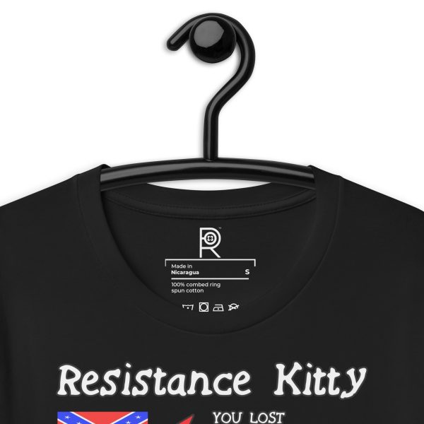 R - Resistance Kitty You Lost You Lost You're Next Dark Style Unisex T-shirt - Image 20