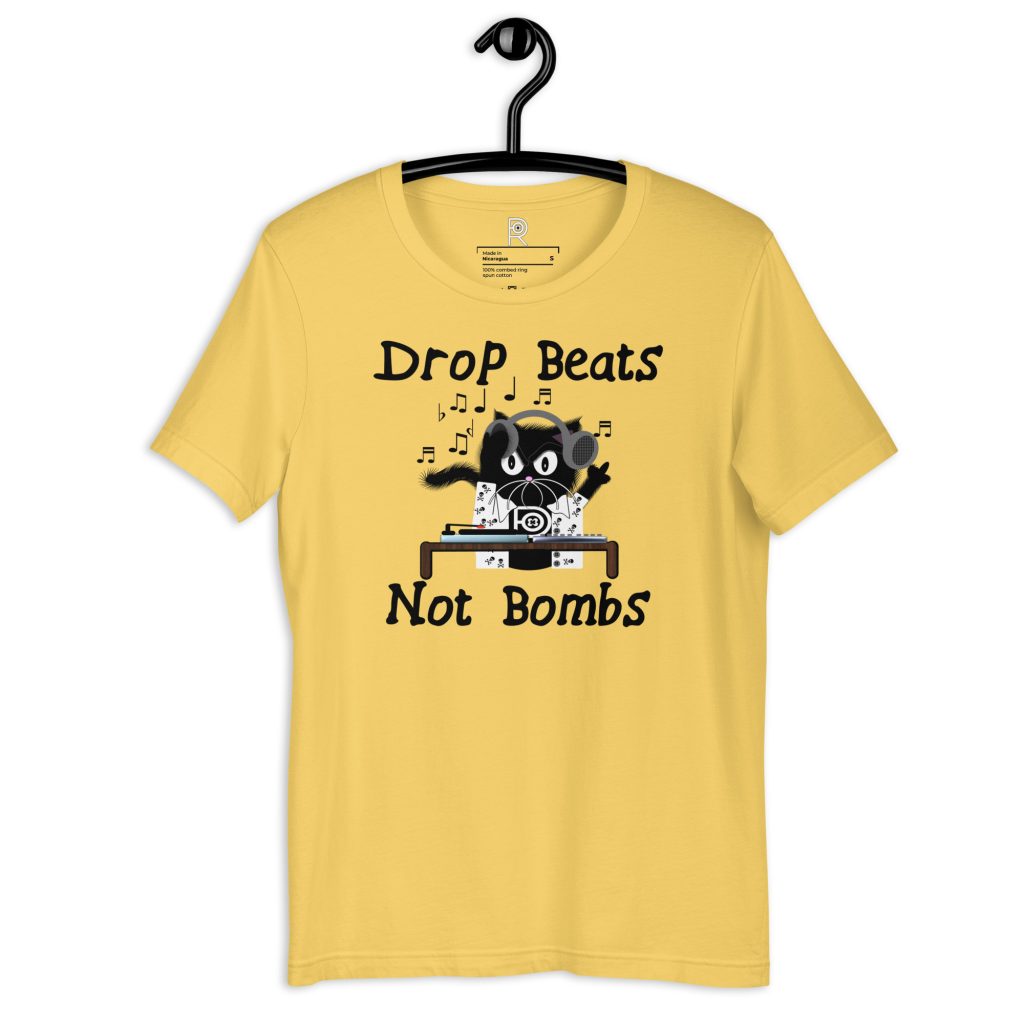 R - Drop Beats Not Bombs Light Style Unisex T-shirt