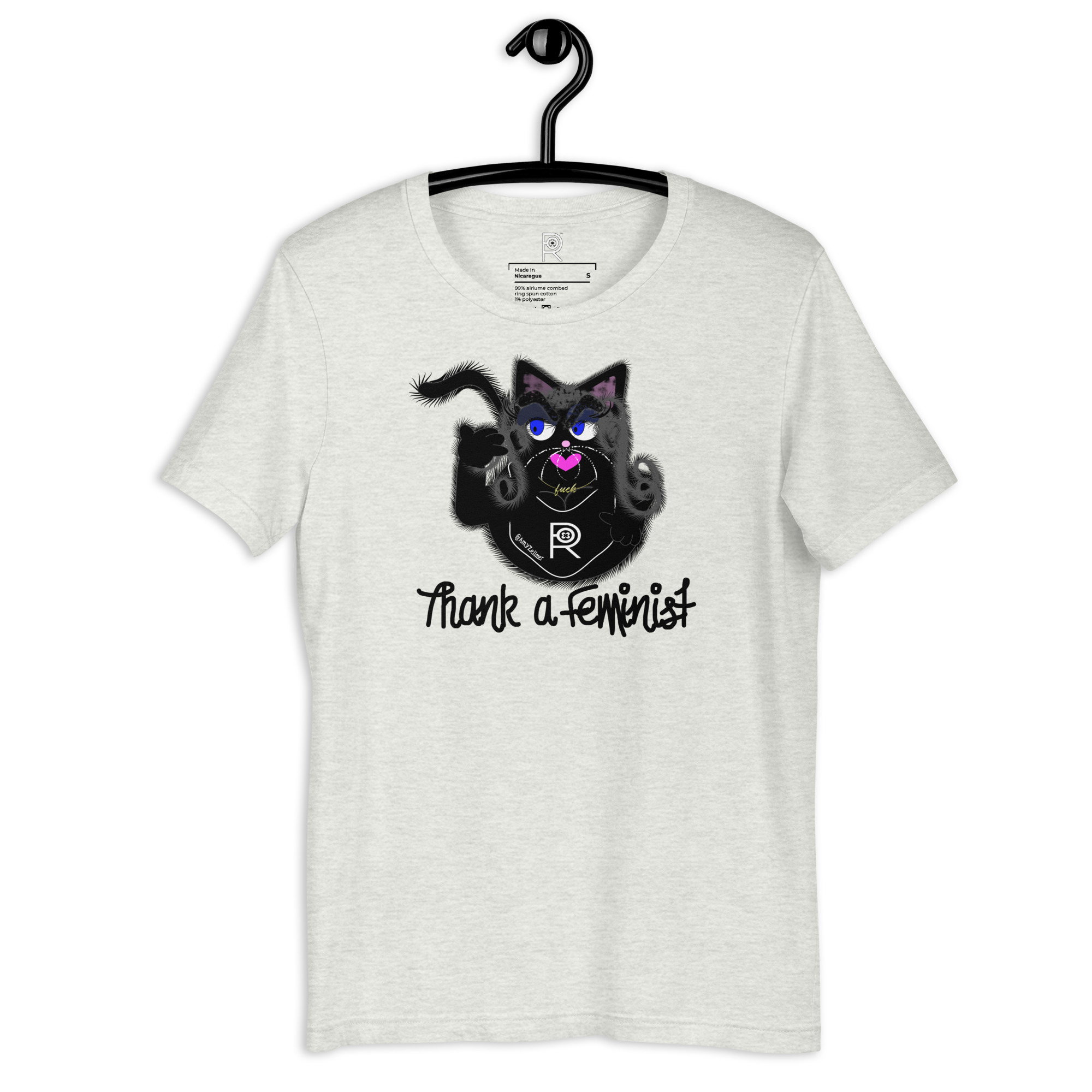 R - Amy Zellmer Thank A Feminist Light Style Unisex T-shirt - Image 31
