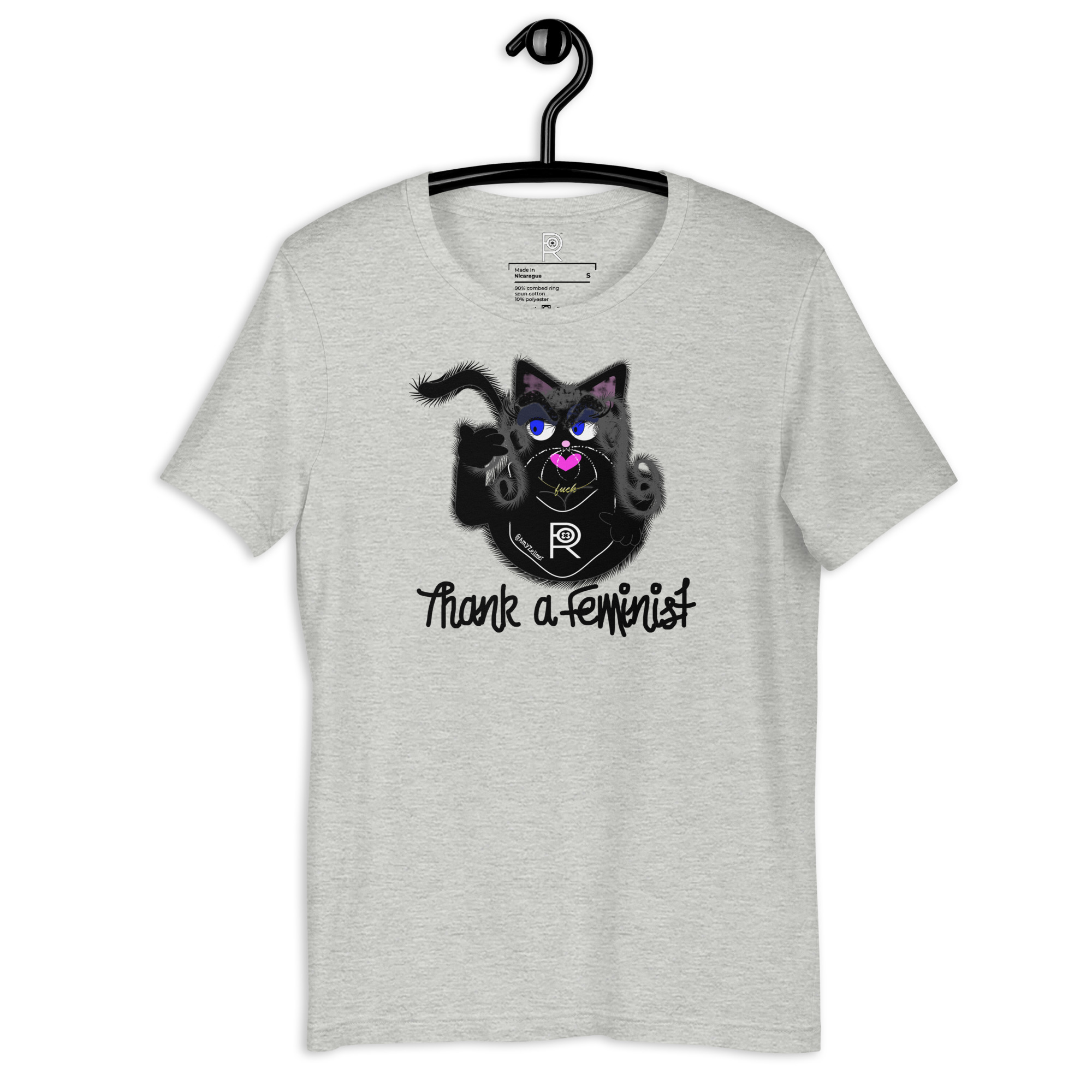R - Amy Zellmer Thank A Feminist Light Style Unisex T-shirt - Image 19