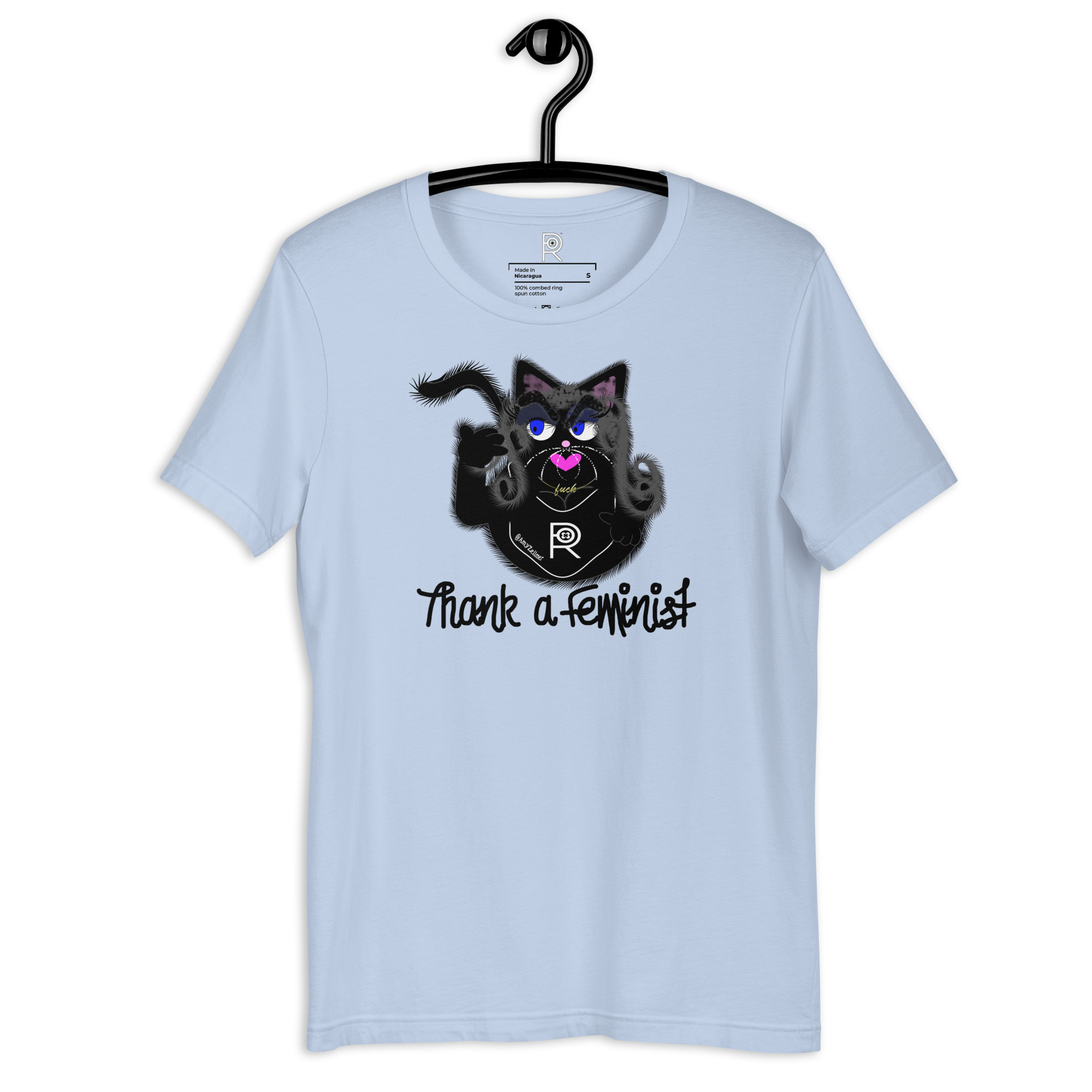R - Amy Zellmer Thank A Feminist Light Style Unisex T-shirt - Image 22