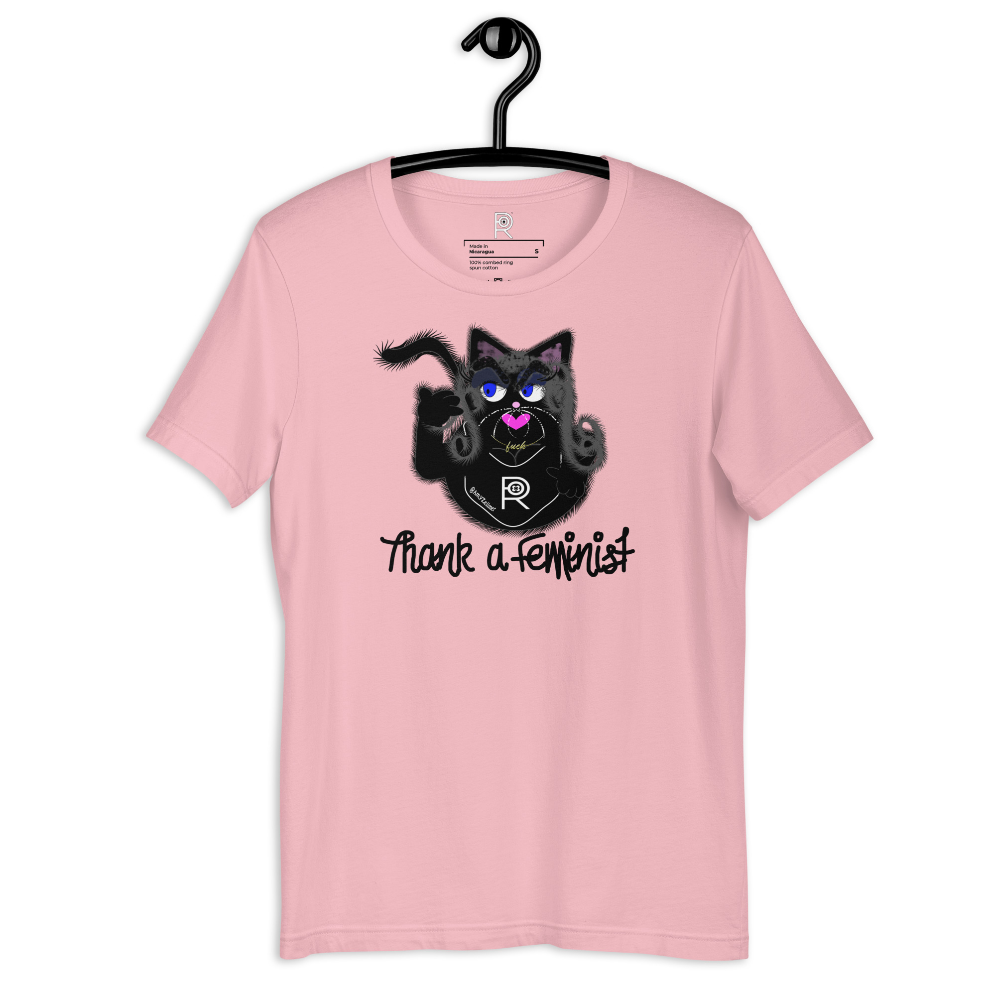 R - Amy Zellmer Thank A Feminist Light Style Unisex T-shirt - Image 16