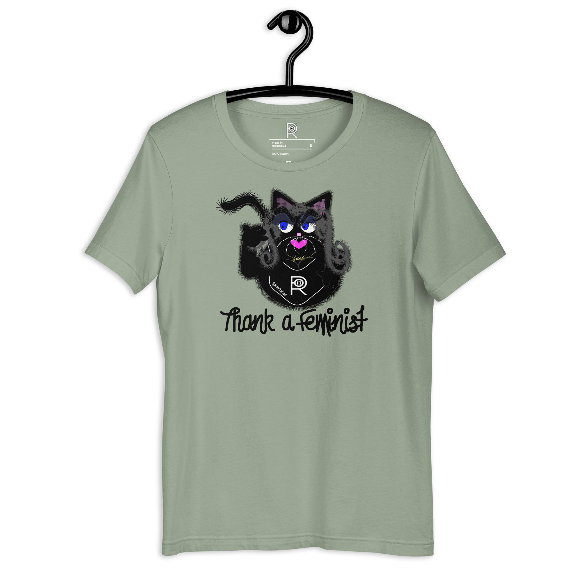 R - Amy Zellmer Thank A Feminist Light Style Unisex T-shirt - Image 8