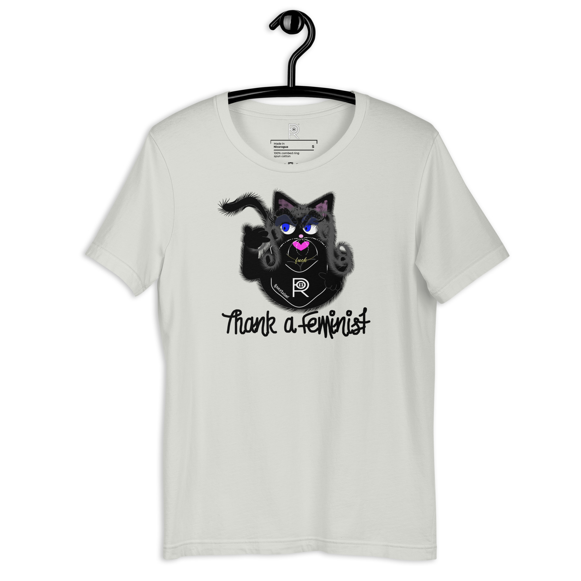 R - Amy Zellmer Thank A Feminist Light Style Unisex T-shirt - Image 28