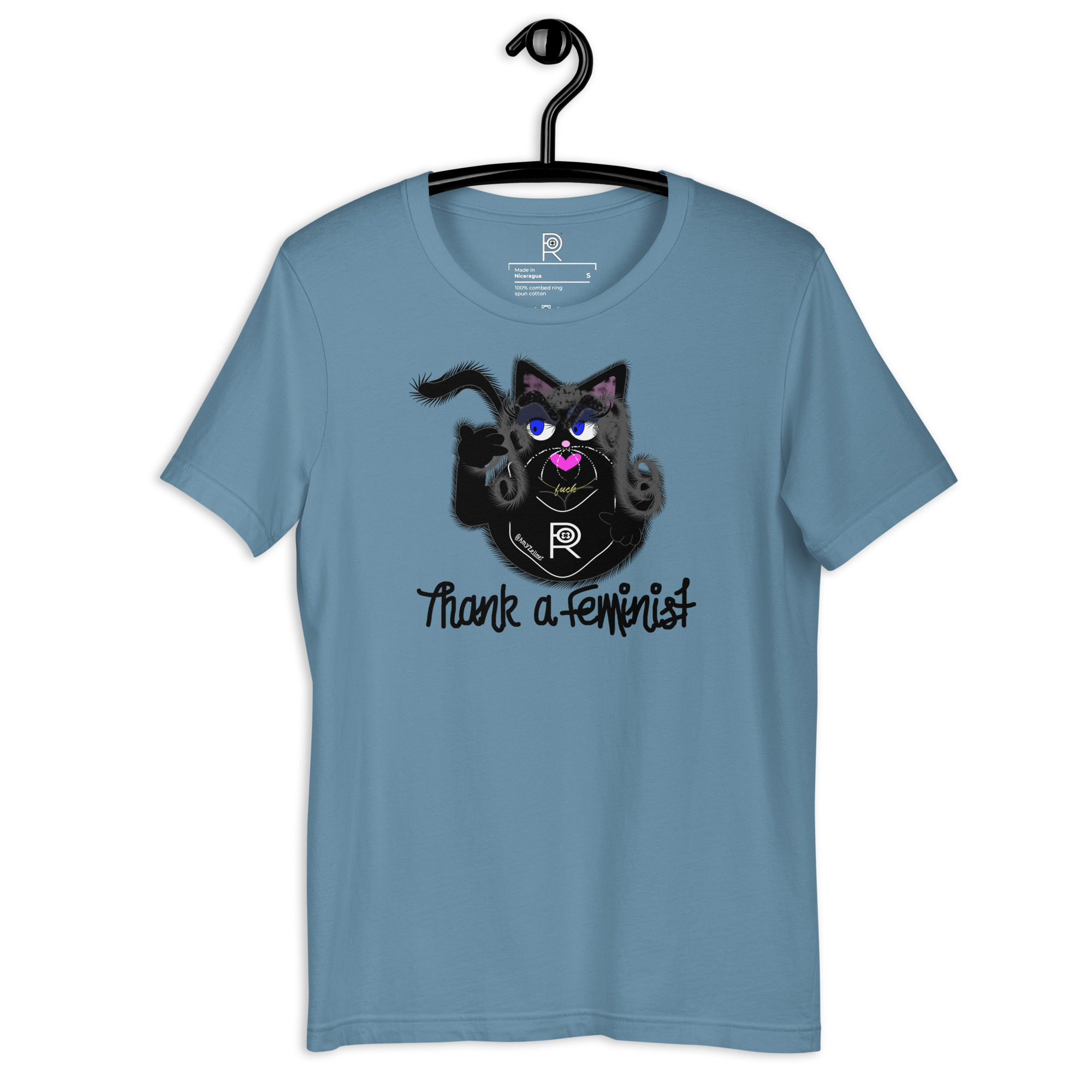 R - Amy Zellmer Thank A Feminist Light Style Unisex T-shirt - Image 4