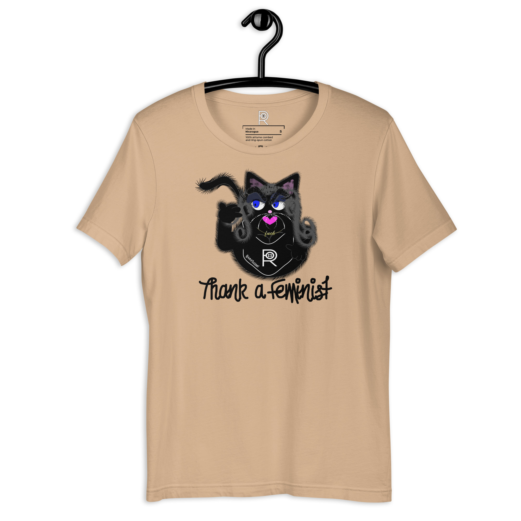 R - Amy Zellmer Thank A Feminist Light Style Unisex T-shirt - Image 10