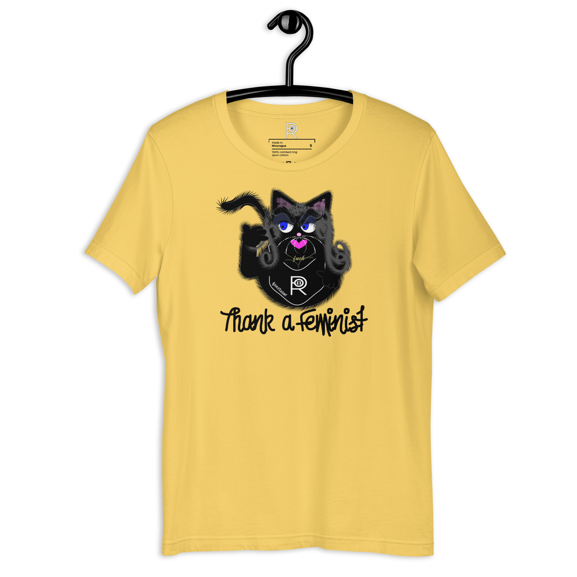 R - Amy Zellmer Thank A Feminist Light Style Unisex T-shirt - Image 25