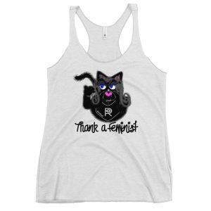 R - Amy Zellmer Thank A Feminist Women's Racerback Tank