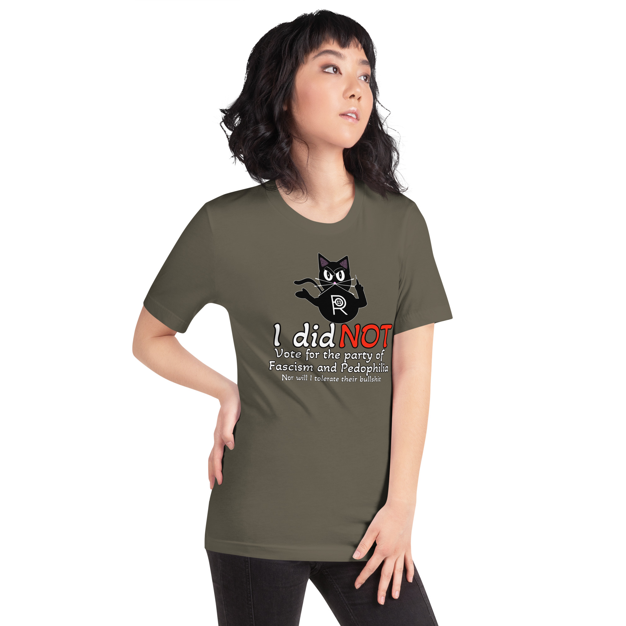R - I Did Not Vote For The Party Of Fascism And Pedophilia Dark Style Unisex T-shirt - Image 13