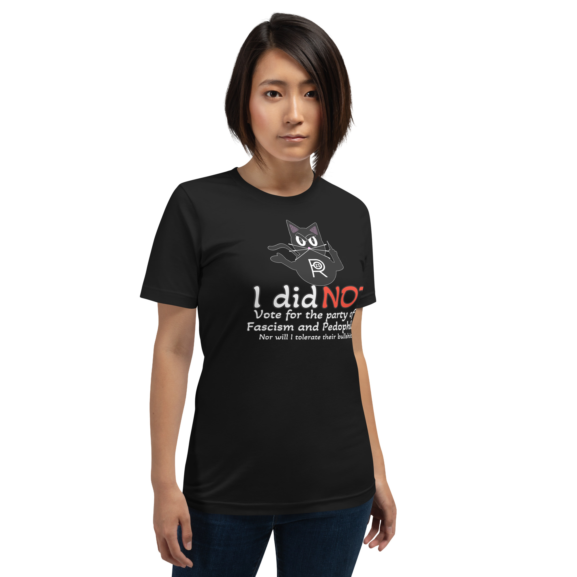 R - I Did Not Vote For The Party Of Fascism And Pedophilia Dark Style Unisex T-shirt - Image 4