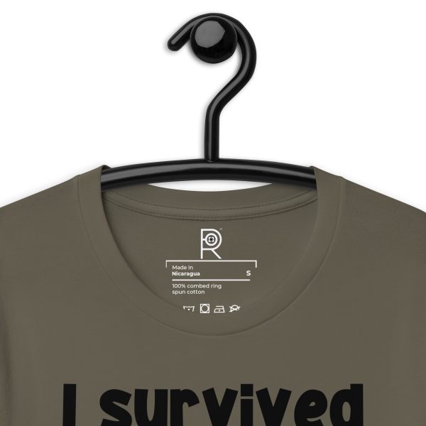 R - I Survived The Portland War Zone And All I Got Was Gassed By ICE And This T-shirt Dark Style Unisex T-shirt - Image 14