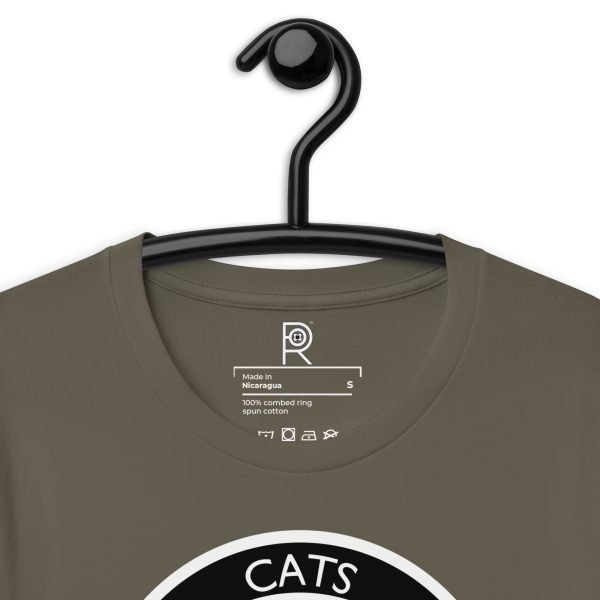 R - Cats Against Fascism Dark Style Unisex T-shirt - Image 14
