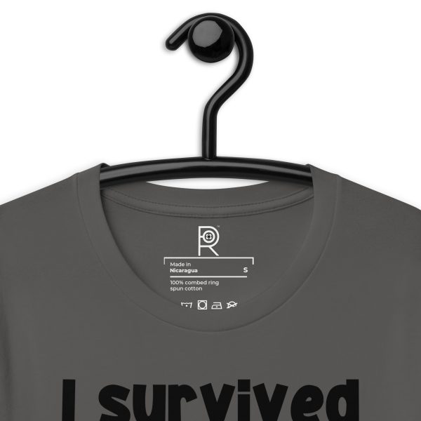 R - I Survived The Portland War Zone And All I Got Was Gassed By ICE And This T-shirt Dark Style Unisex T-shirt - Image 11