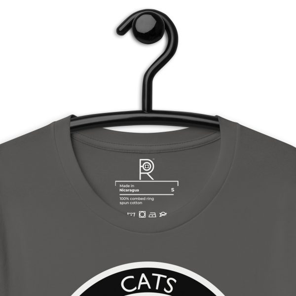 R - Cats Against Fascism Dark Style Unisex T-shirt - Image 10