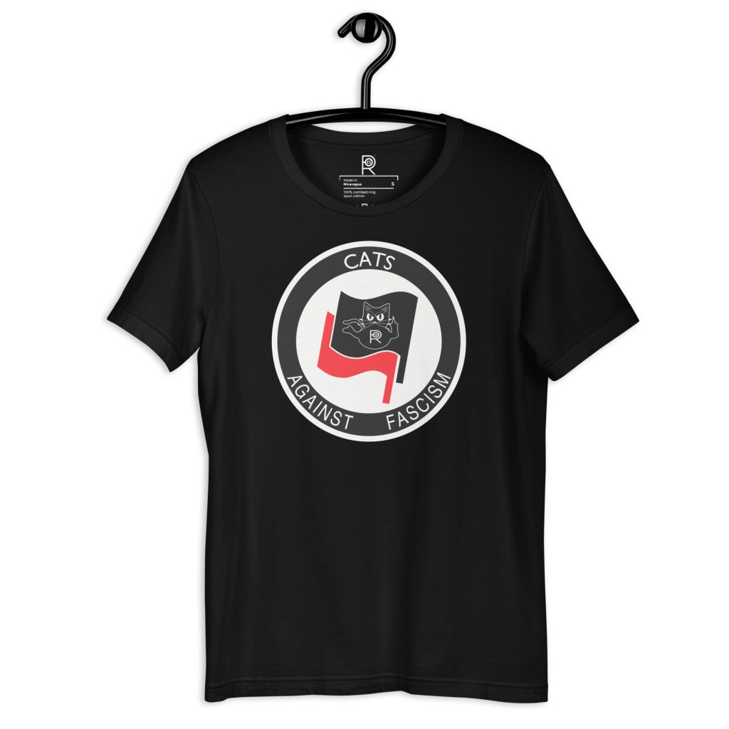 R - Cats Against Fascism Dark Style Unisex T-shirt