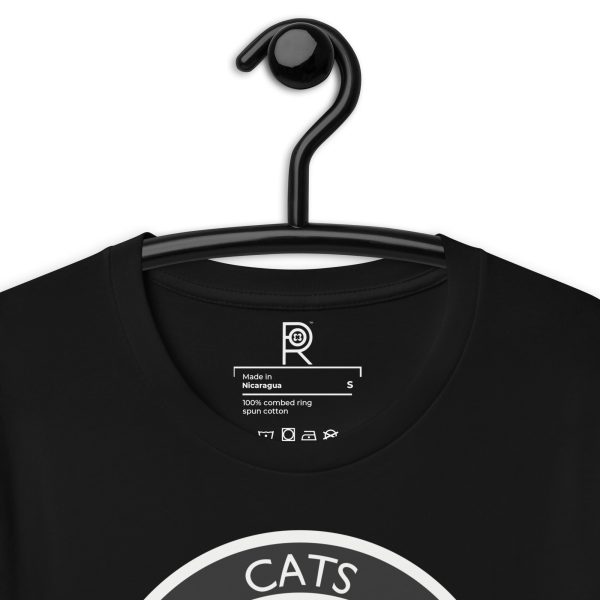 R - Cats Against Fascism Dark Style Unisex T-shirt - Image 2