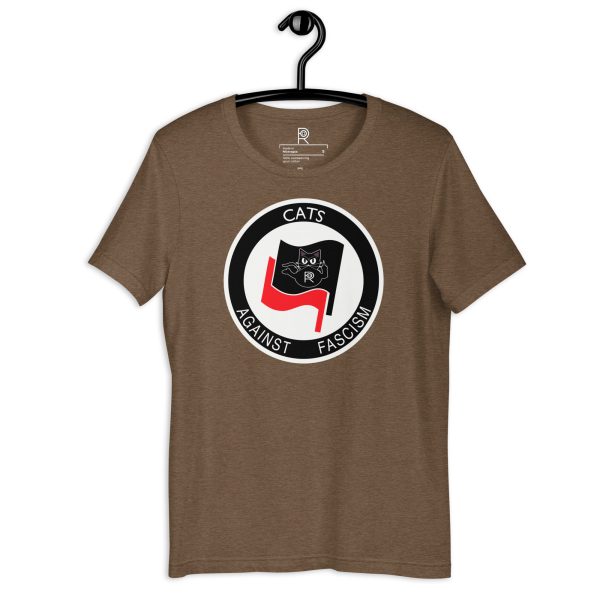 R - Cats Against Fascism Dark Style Unisex T-shirt - Image 11