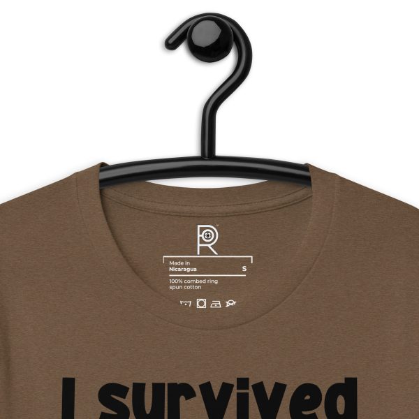 R - I Survived The Portland War Zone And All I Got Was Gassed By ICE And This T-shirt Dark Style Unisex T-shirt - Image 13