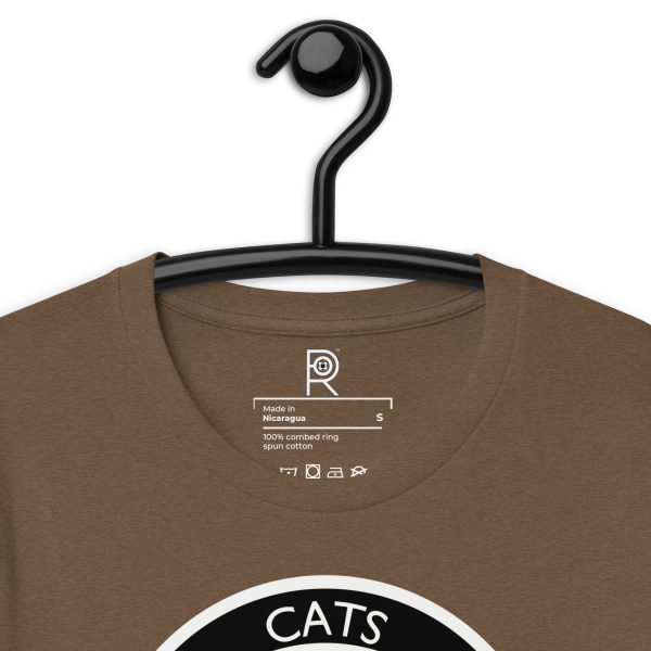 R - Cats Against Fascism Dark Style Unisex T-shirt - Image 12