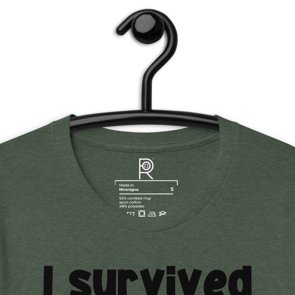 R - I Survived The Portland War Zone And All I Got Was Gassed By ICE And This T-shirt Dark Style Unisex T-shirt - Image 9