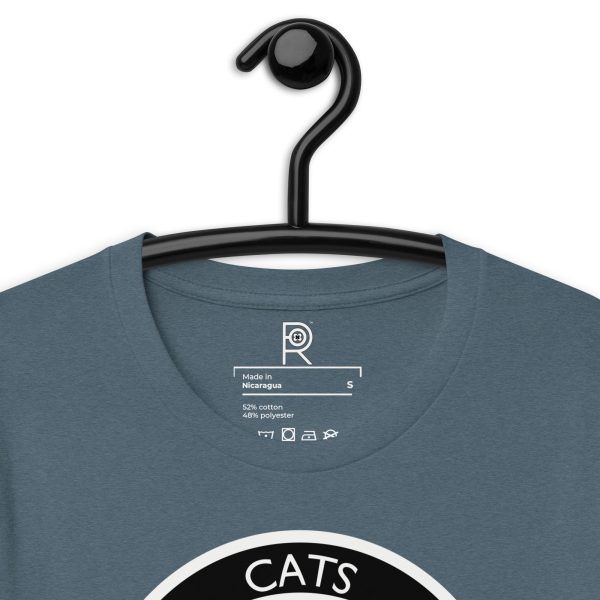 R - Cats Against Fascism Dark Style Unisex T-shirt - Image 16