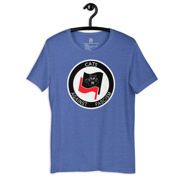 R - Cats Against Fascism Dark Style Unisex T-shirt - Image 17